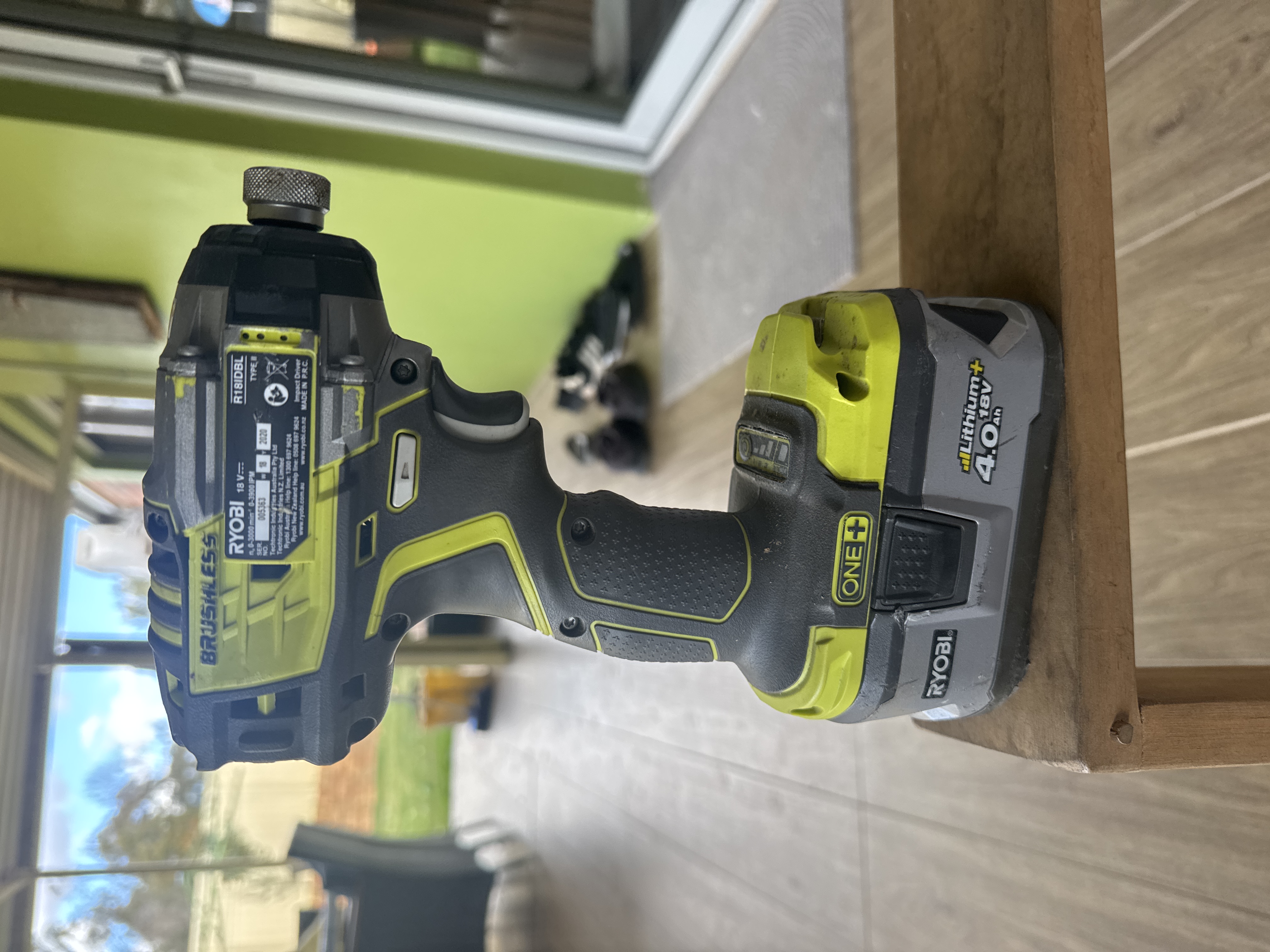 Ryobi R18IDBL 18V ONE+ Brushless Impact Driver with 4.0Ah Battery